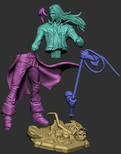 Richter Belmont – Enslaved Vampire Hunter Boss – Castlevania-Inspired Miniature