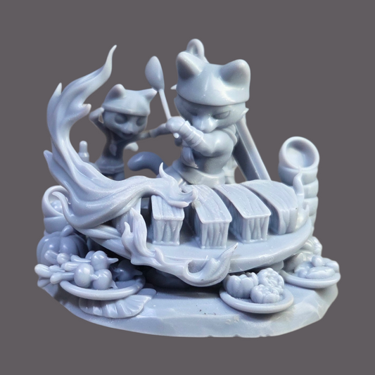 Chibi Meowscular Chef - Monster Hunter