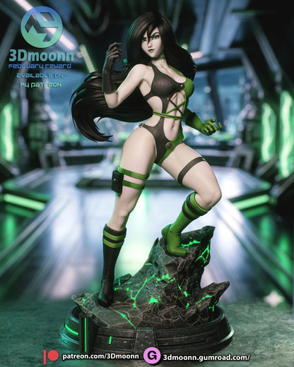 Shego Kim Possible resin statue alternate outfit version pose villain female character display