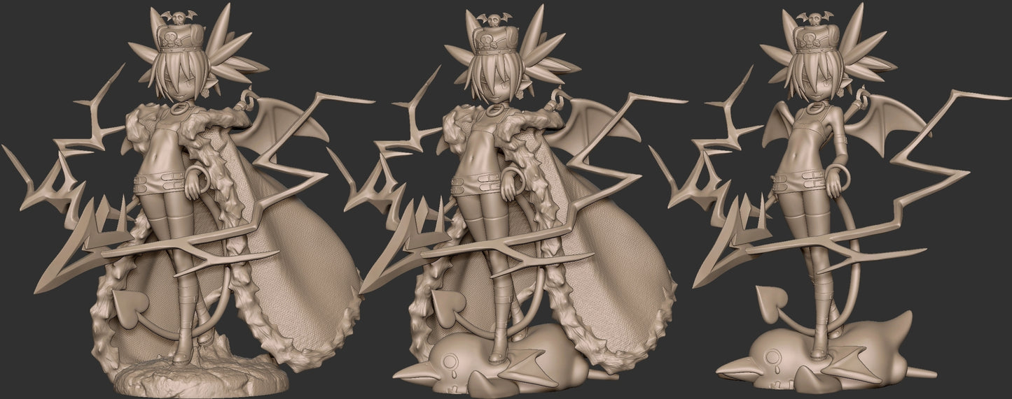 Supreme Etna Disgaea resin statue outfit options cape no cape variant display anime figure
