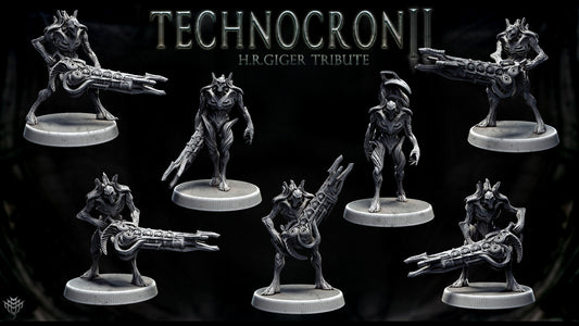 Multiple poses available for the technomech