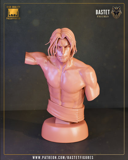 Trevor Belmont Castlevania bust 1:8 scale portrait display