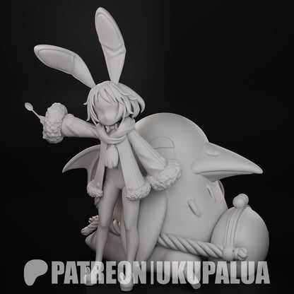 Usalia Disgaea 1:7 scale figure unpainted front view