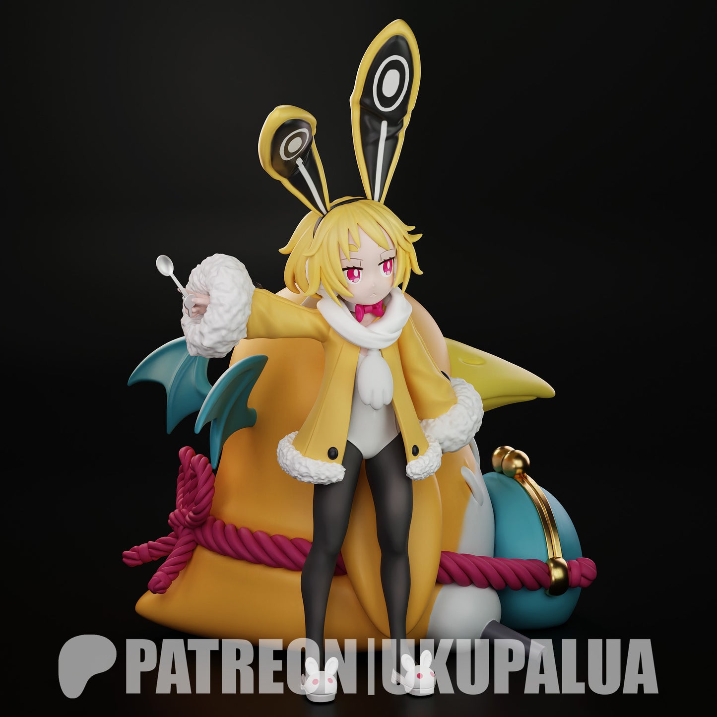 Usalia Disgaea 1:7 scale figure painted front view