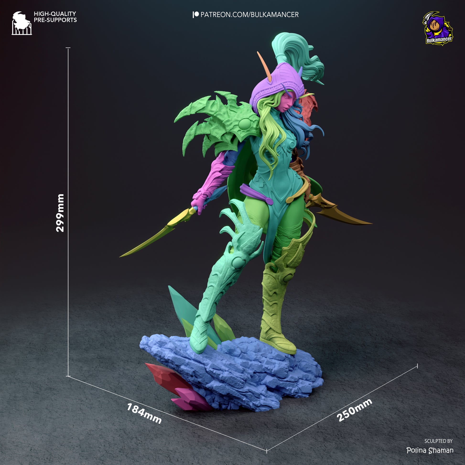 Valeera Sanguinar Warcraft figure dimensions and size reference