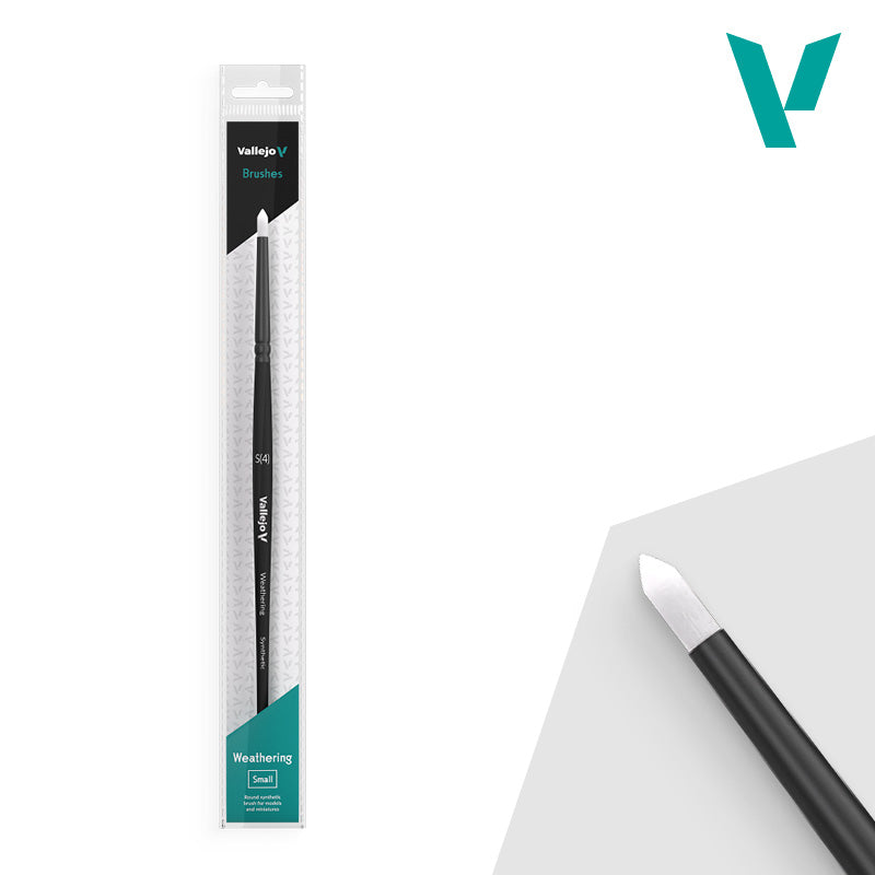 Vallejo Hobby Brushes: Round Weathering - Synthetic - Small