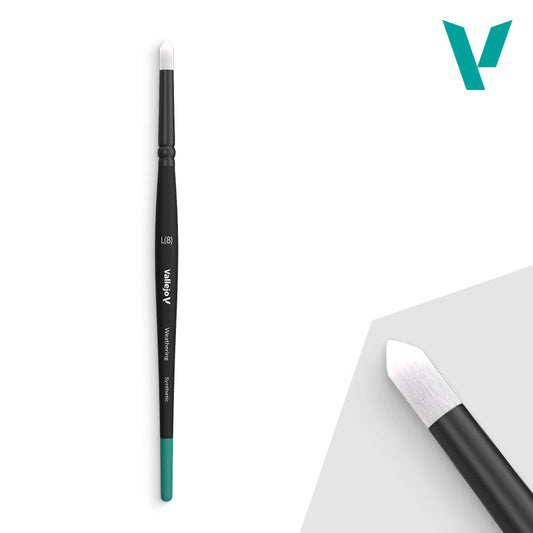 Vallejo Hobby Brushes: Round Weathering - Synthetic - Large