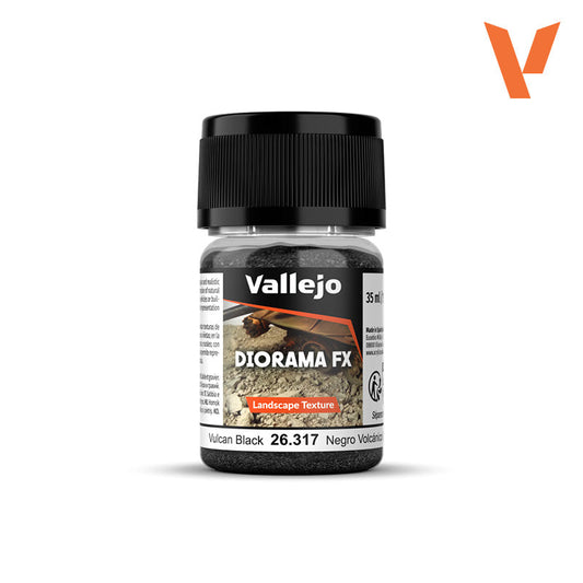 Vallejo Diorama FX: Landscape Texture - Vulcan Black - 0.1-2 mm