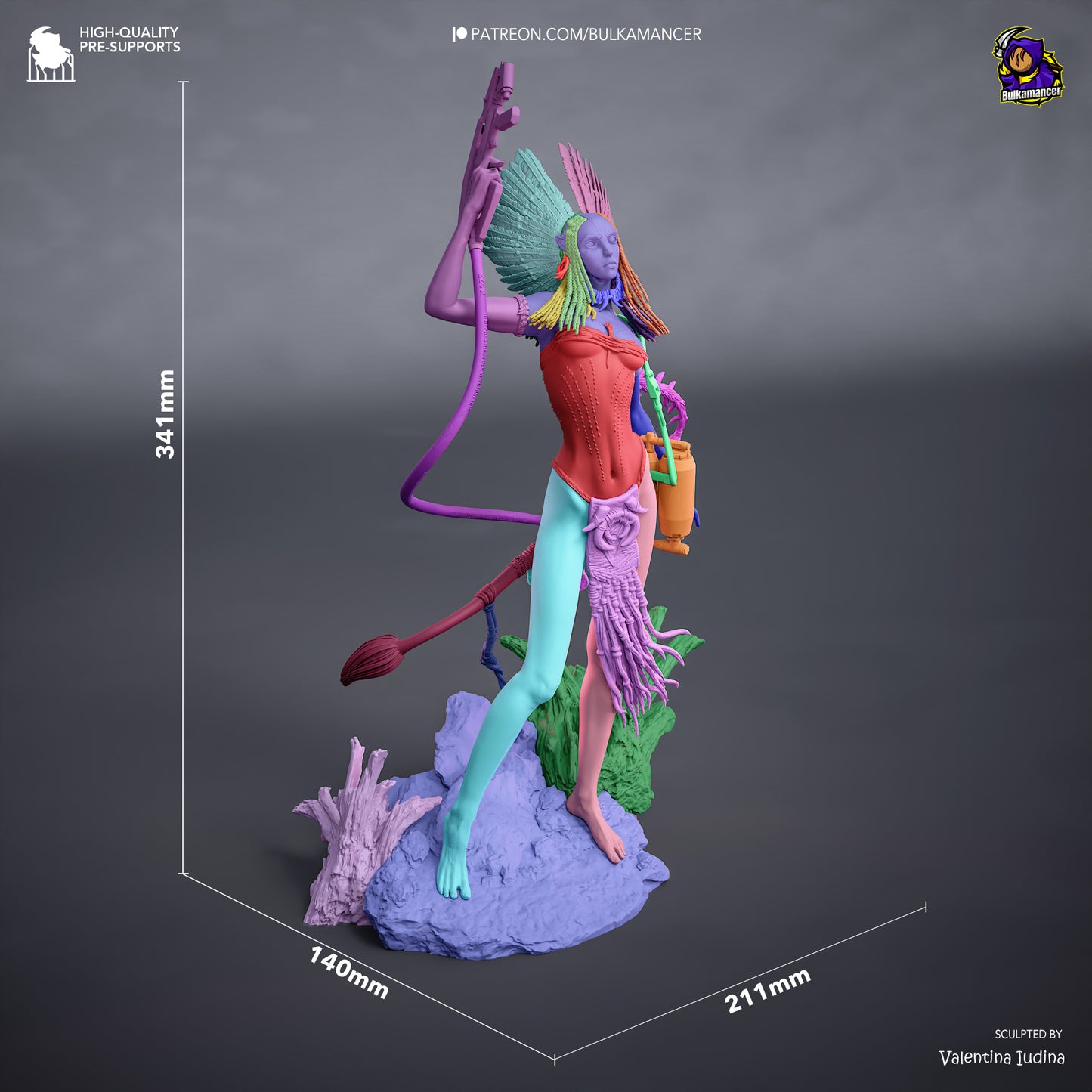 varang avatar resin statue dimensions height width depth base scale collectible figure