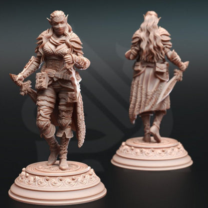 Water Genasi Rogue - Hali Brookes - Dungeon Master Minis