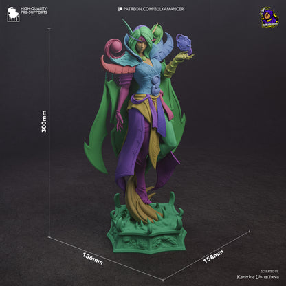 xalatath warcraft resin statue dimensions height width depth base scale collectible figure