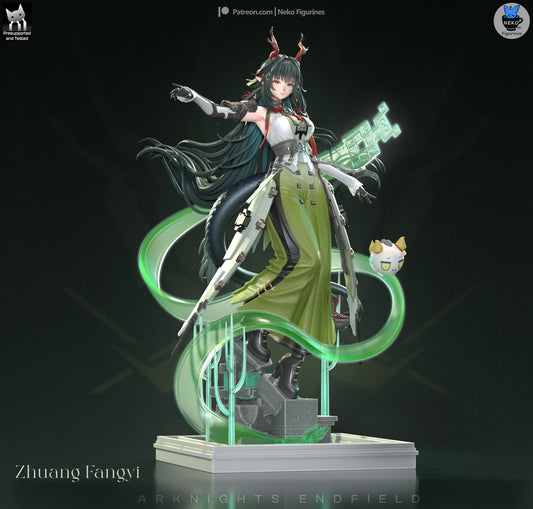 Zhuang Fangyi Arknights Endfield 1:7 scale figure dragon woman collectible statue painted render futuristic fantasy character