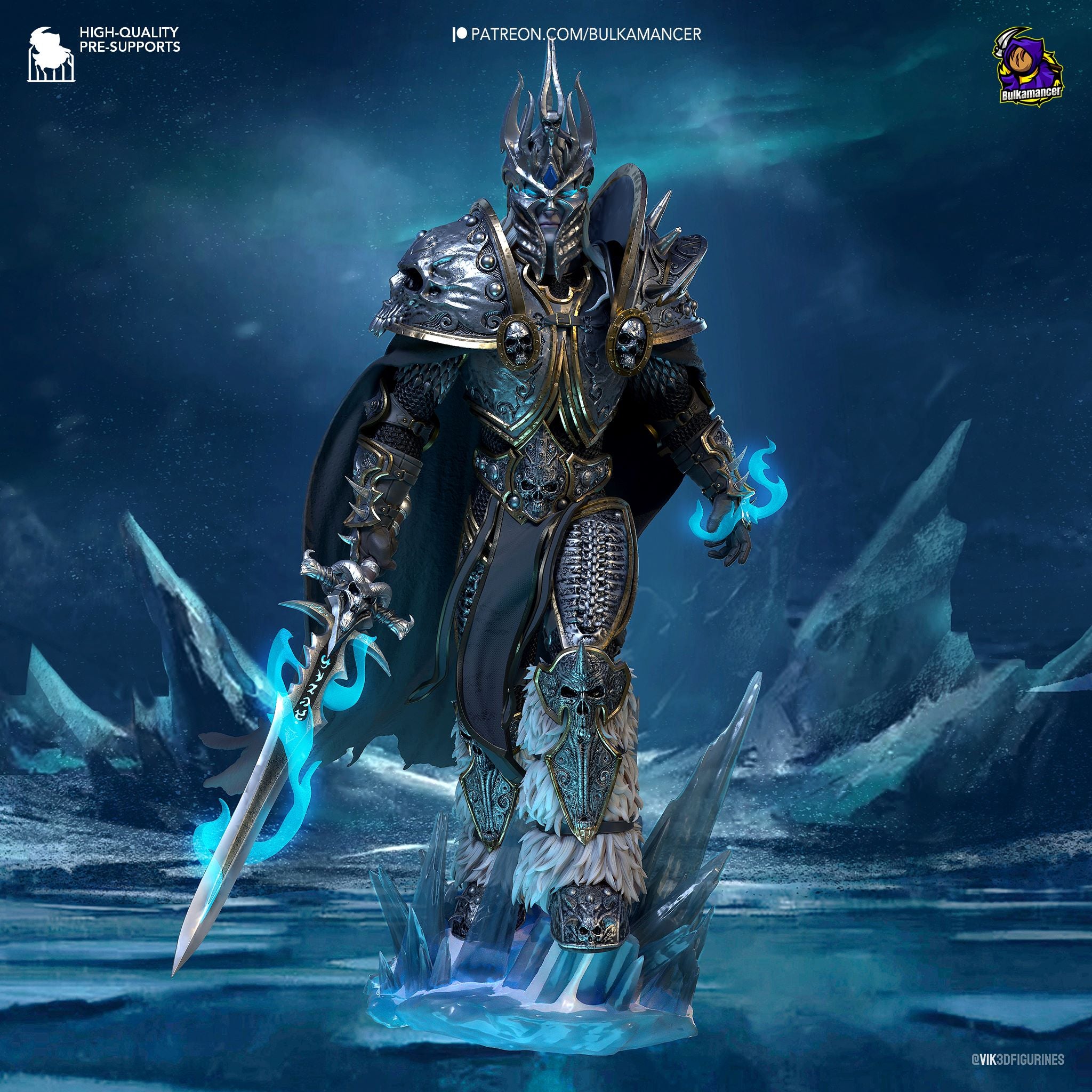 Arthas - Warcraft - 1:8 Scale Figure - Dungeon Master Minis