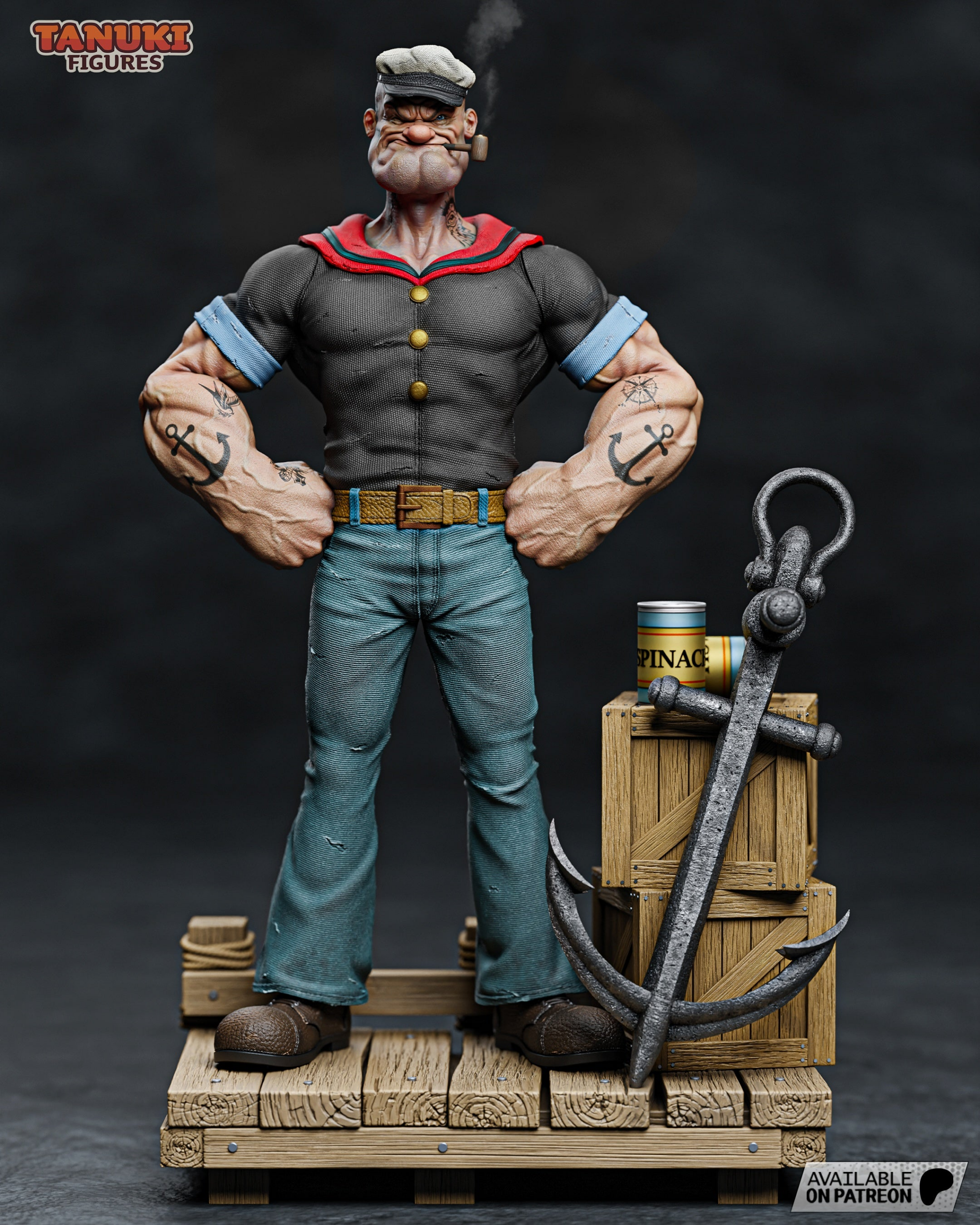 Popeye - 1:6 Scale Figure & Bust - Image 9