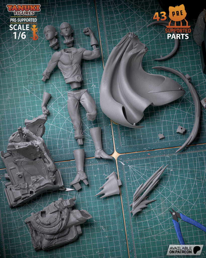 Saitama vs Boros - One Punch Man - Diorama - 1:6 Scale, Busts - Image 5