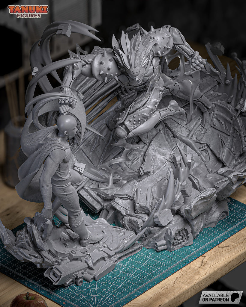 Saitama vs Boros - One Punch Man - Diorama - 1:6 Scale, Busts - Image 4