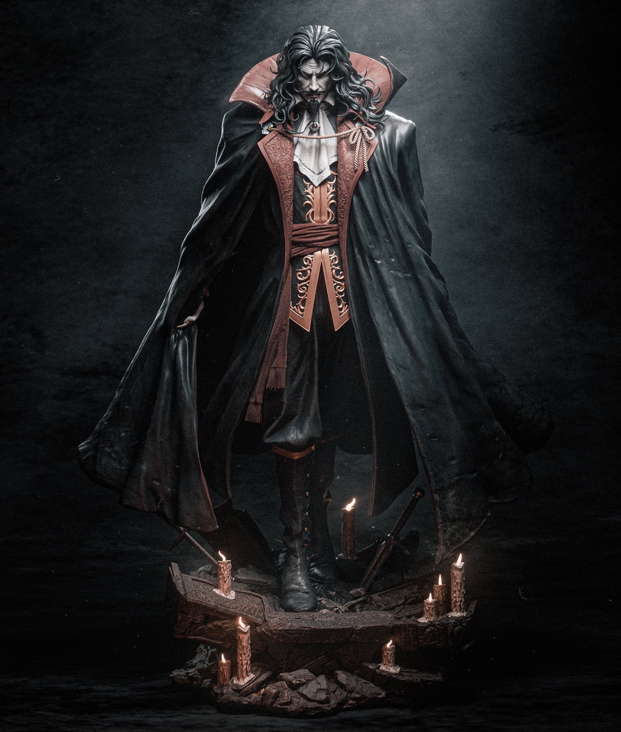 Dracula - Castlevania - 1:6, 1:9 Scale Figures & Bust - Image 4
