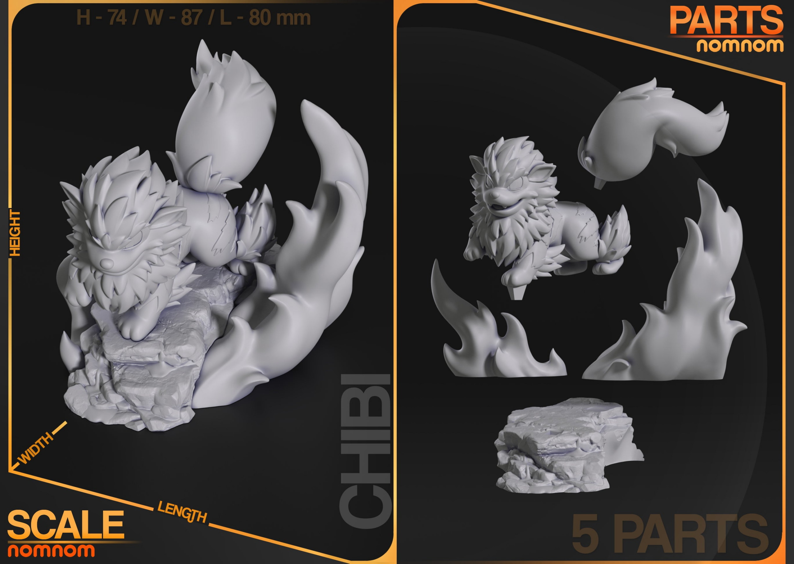 Chibi Arcanine - Pocket Monsters - Image 3