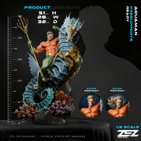 Aquaman - DC Comics - 1:6, Bust - Dungeon Master Minis
