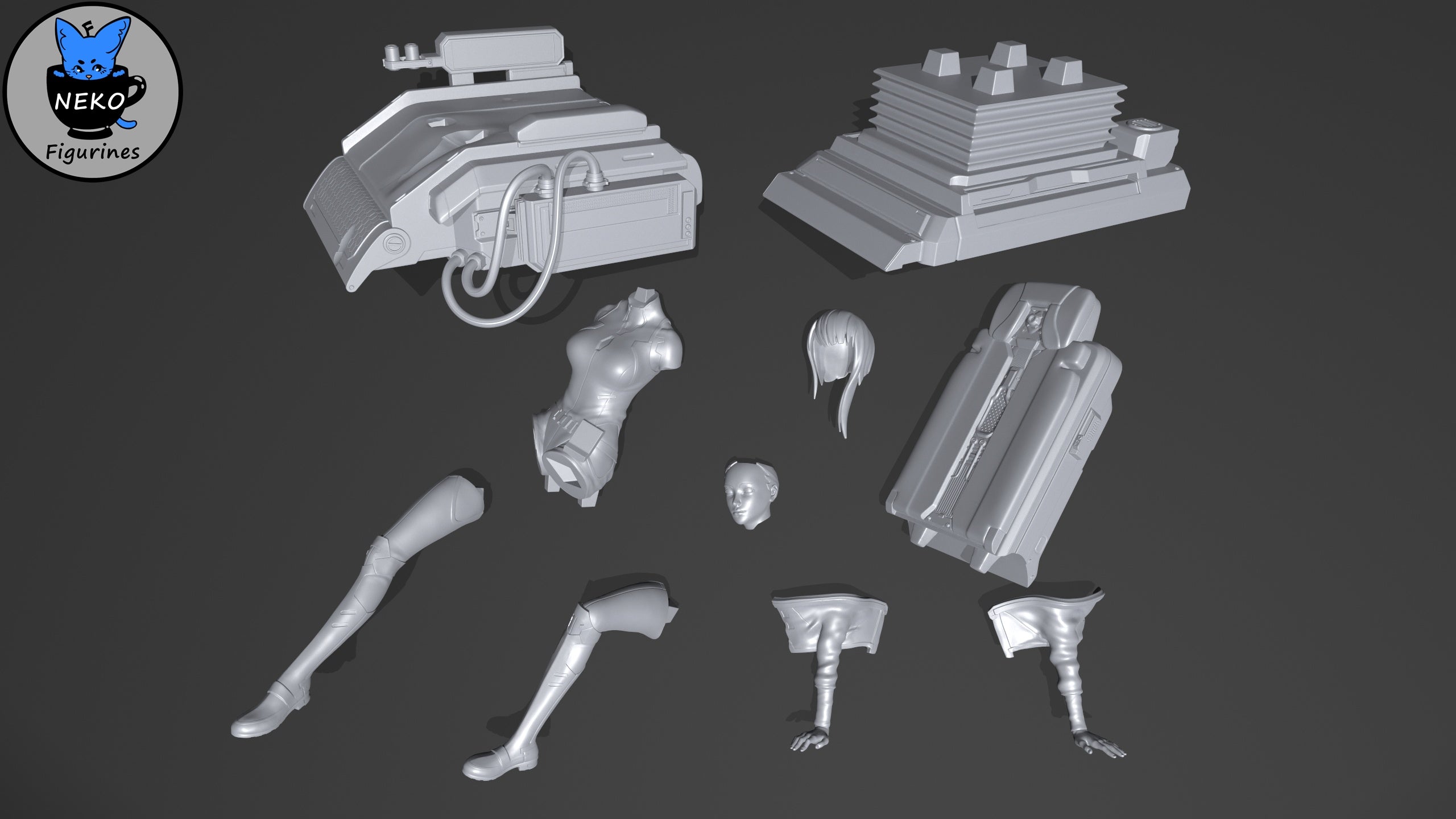 Lucy - Cyberpunk: Edgerunners - 1:10 Scale - Image 4