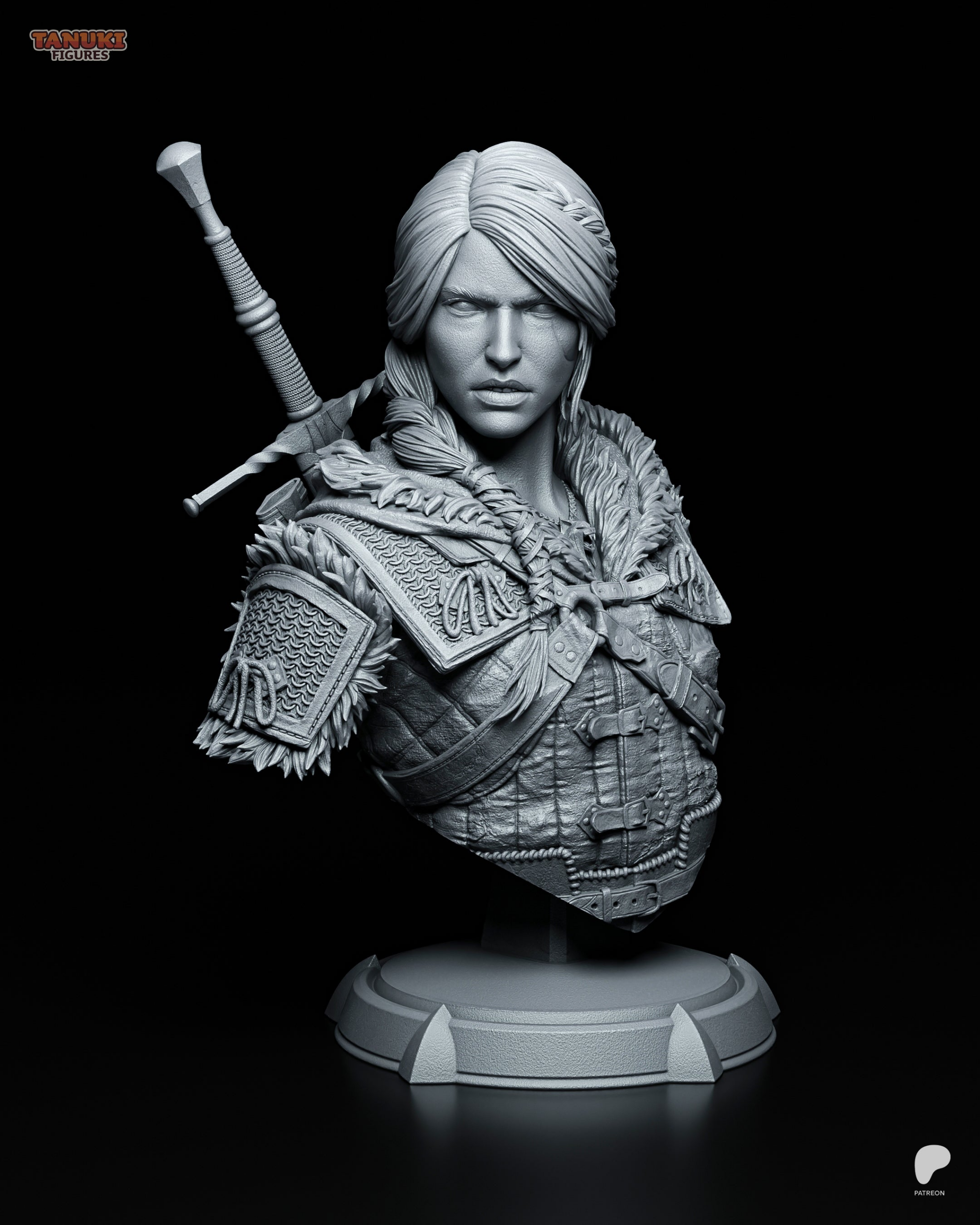 Ciri - The Witcher - 1:6 Scale, Bust - Image 5