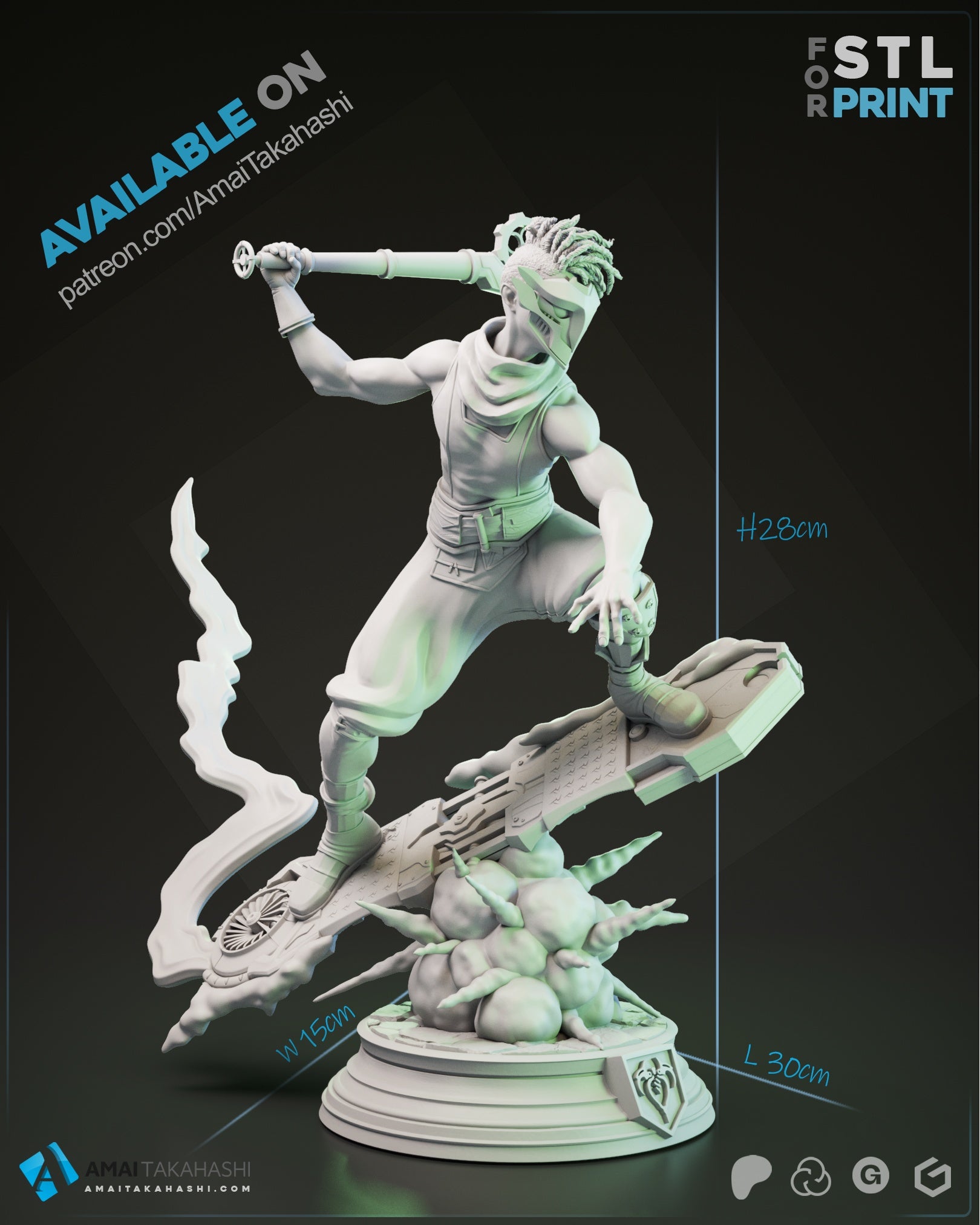Ekko - Arcane - 1:8 Scale Figure - Dungeon Master Minis