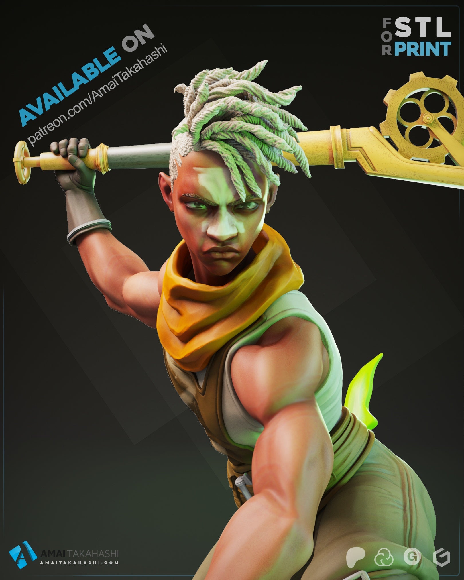 Ekko - Arcane - 1:8 Scale Figure - Dungeon Master Minis