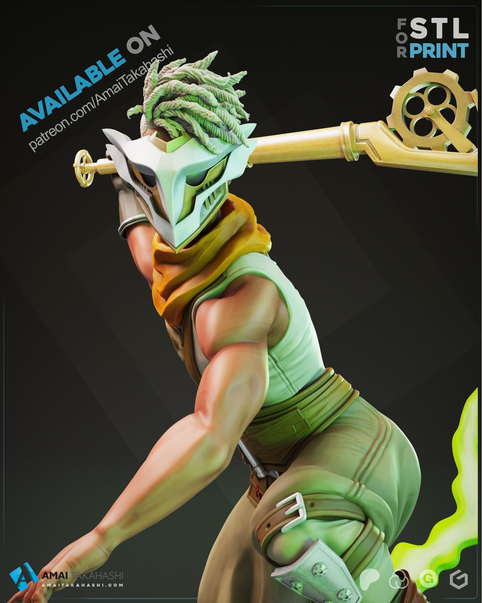 ekko 様 Ekko - Arcane - 1:8 Scale Figure - Dungeon Master Minis