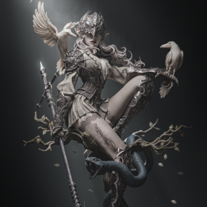 Lenora, Queen of Crows - CA3D Original Art - 1:6 Scale Figure