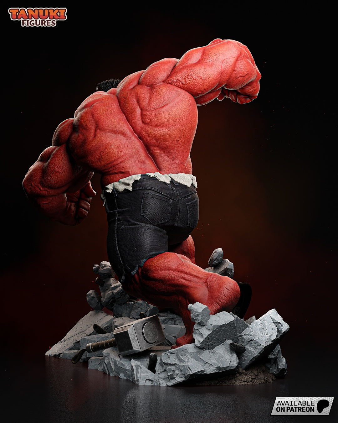 Red Hulk - Marvel Comics - 1:6 Scale & Bust - Image 5