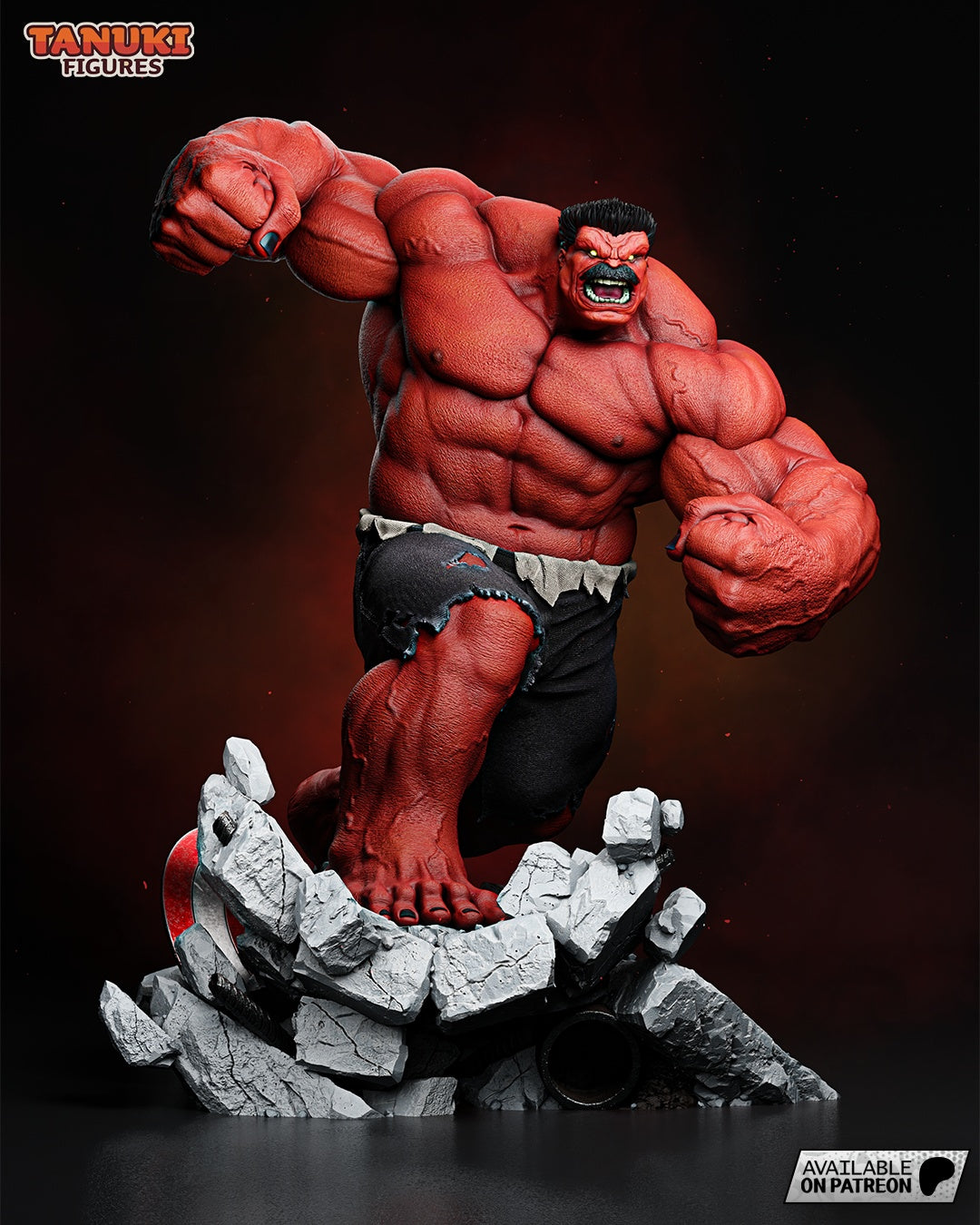 Red Hulk - Marvel Comics - 1:6 Scale & Bust - Image 4