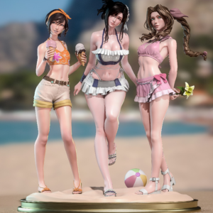 Final Fantasy VII Beach Edition Diorama - Final Fantasy VII - 1:6 Scale