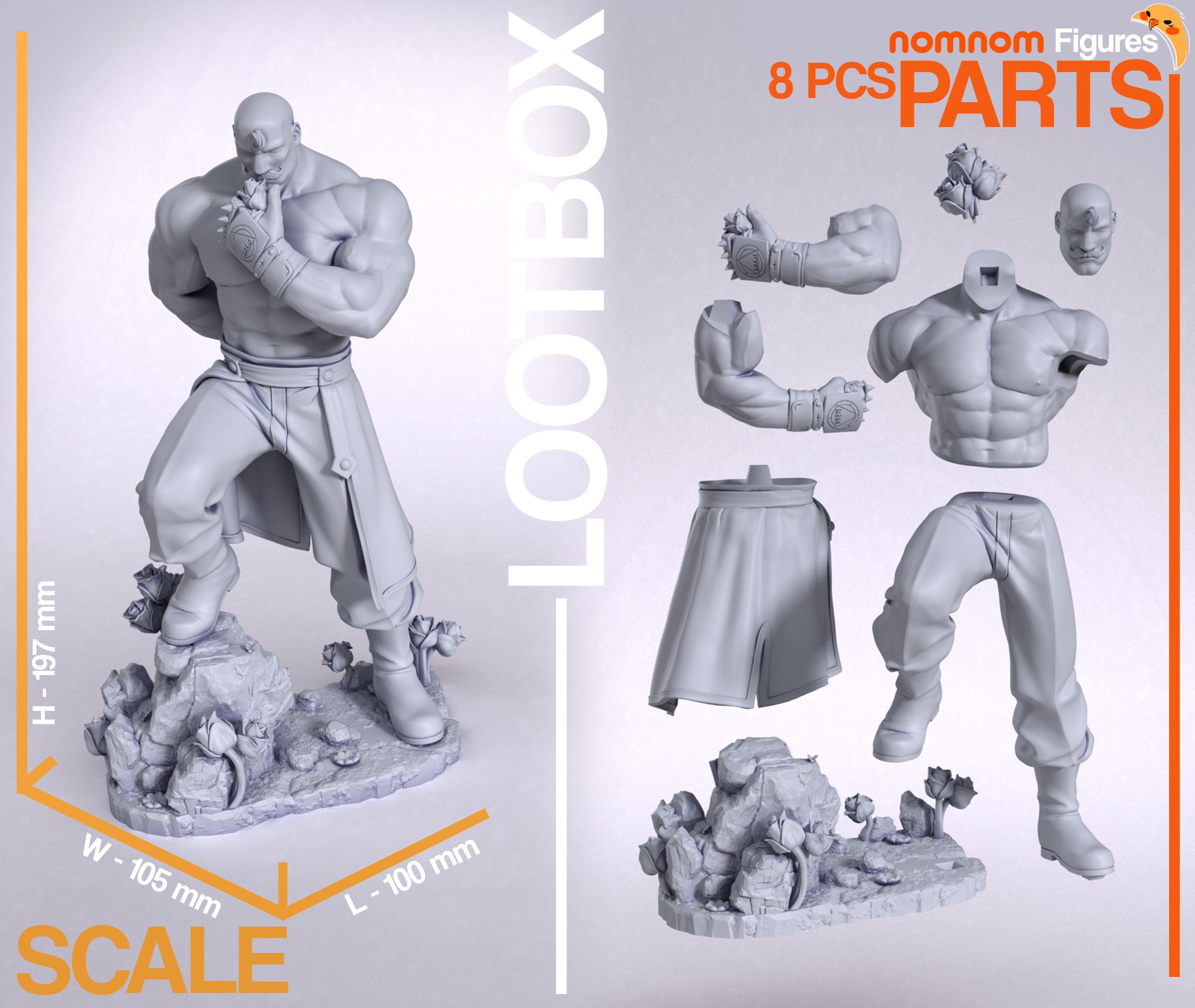 Alex Luis Armstrong - Full Metal Alchemist - 1:10 Scale - Image 3