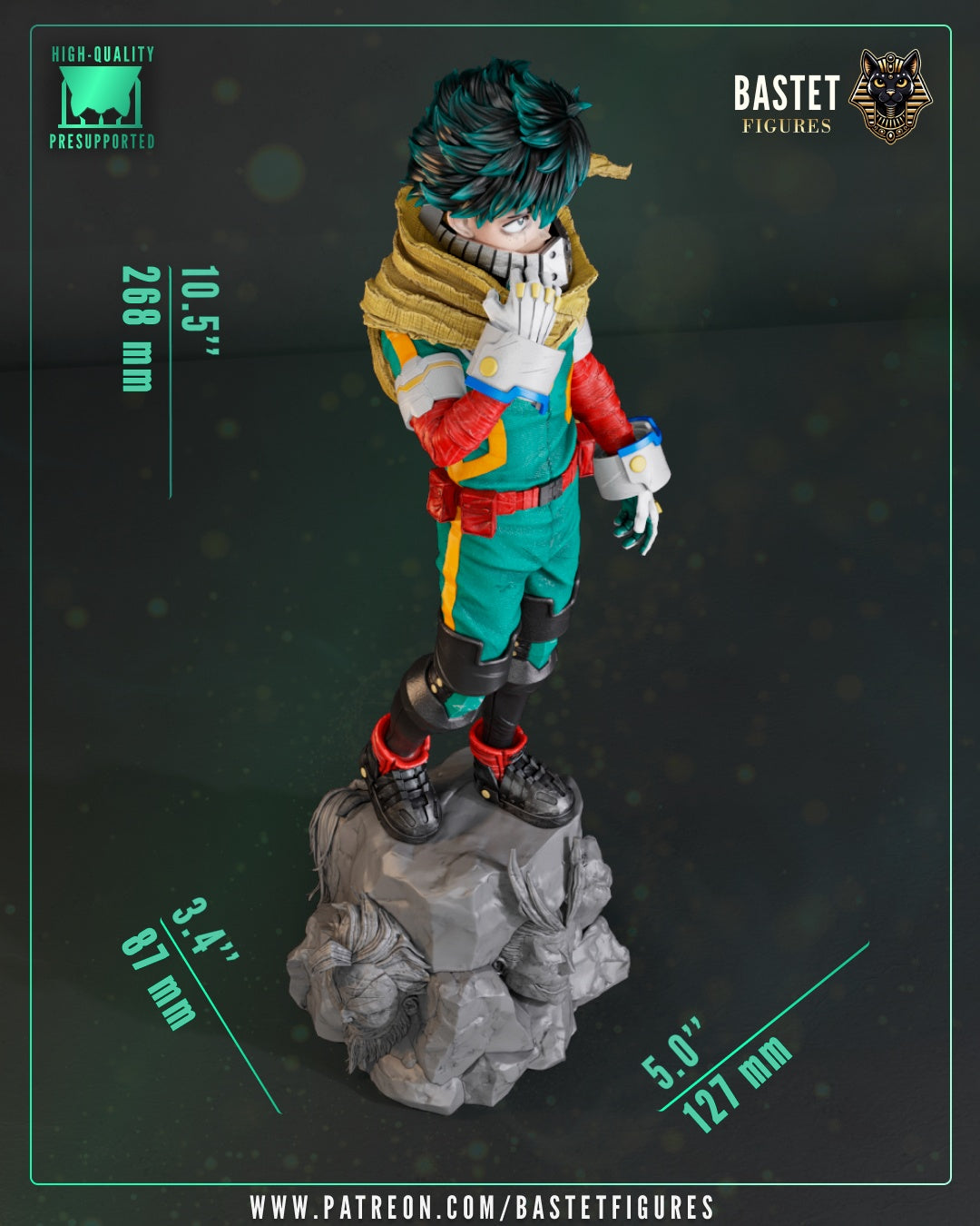 Deku Midoria - My Hero Academia/Boku no Hīrō Akademia - 1:8 Scale Figure & Bust - Image 5