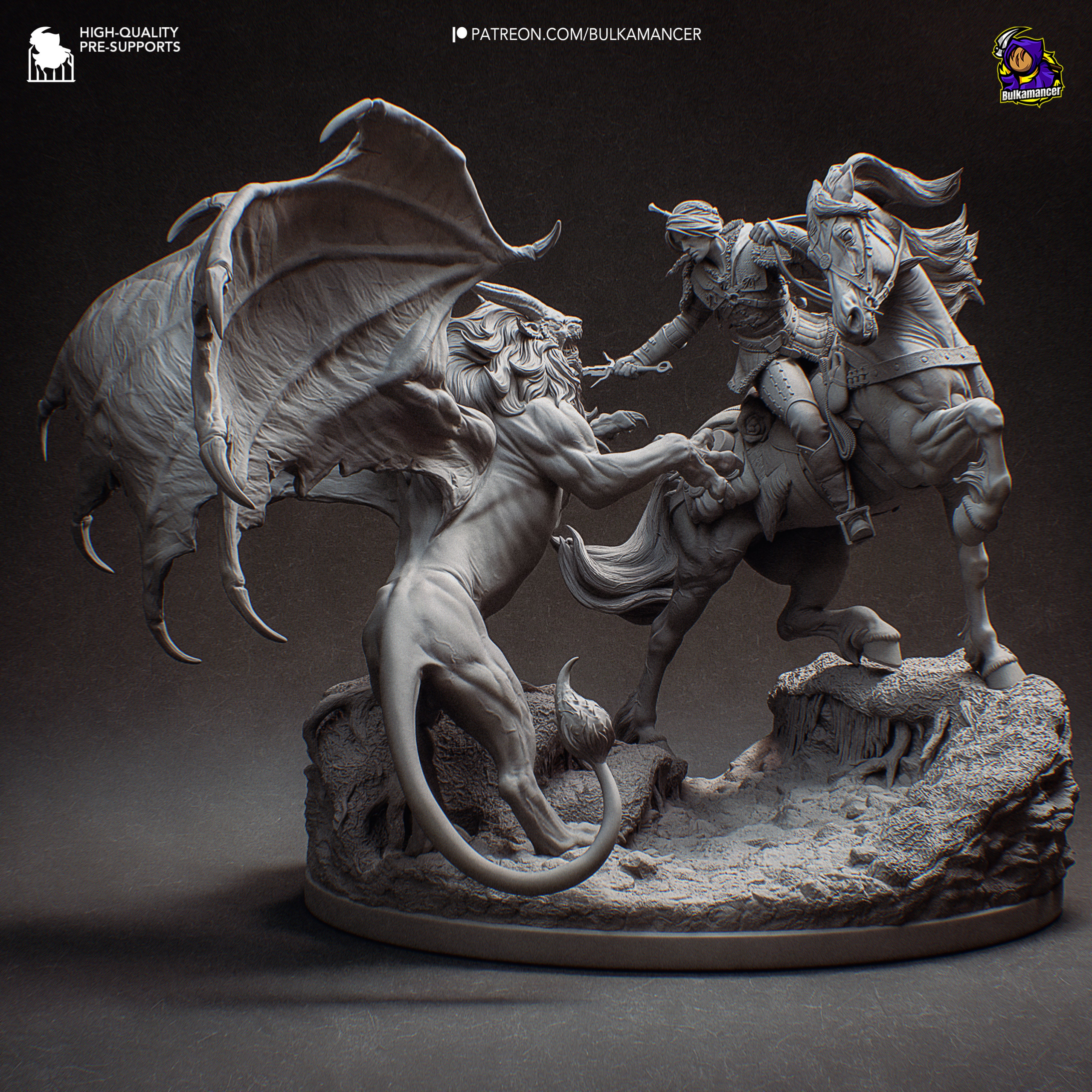 Ciri Vs Manticore - The Witcher - 1:8 Scale Figure - Image 3