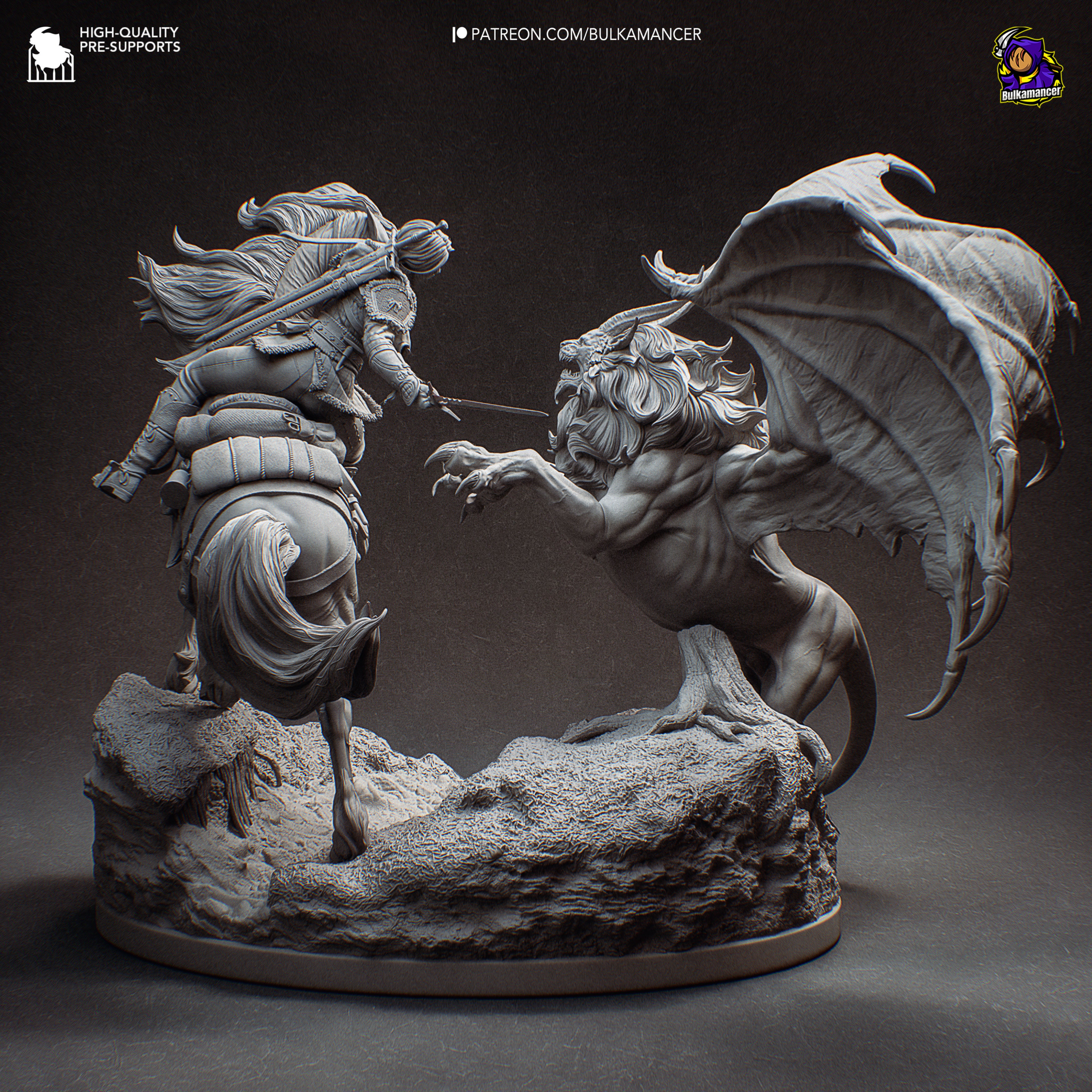 Ciri Vs Manticore - The Witcher - 1:8 Scale Figure - Image 4