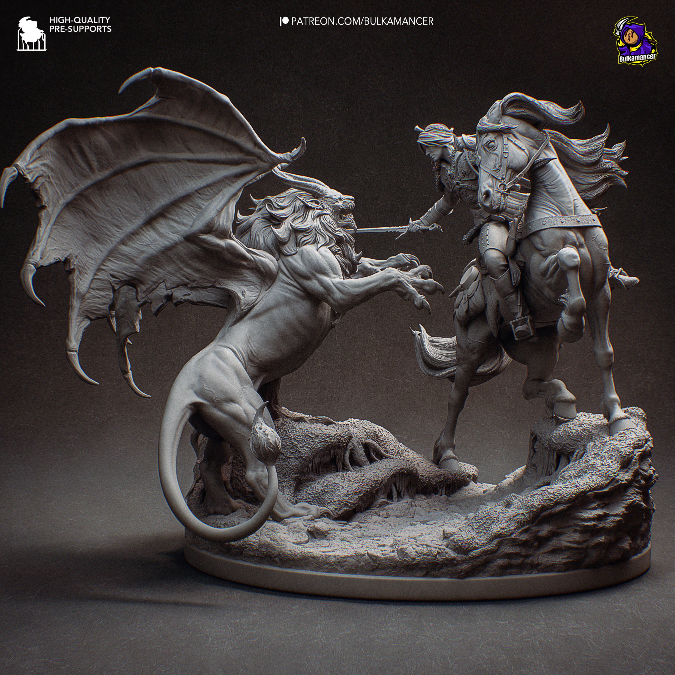 Ciri Vs Manticore - The Witcher - 1:8 Scale Figure - Image 5