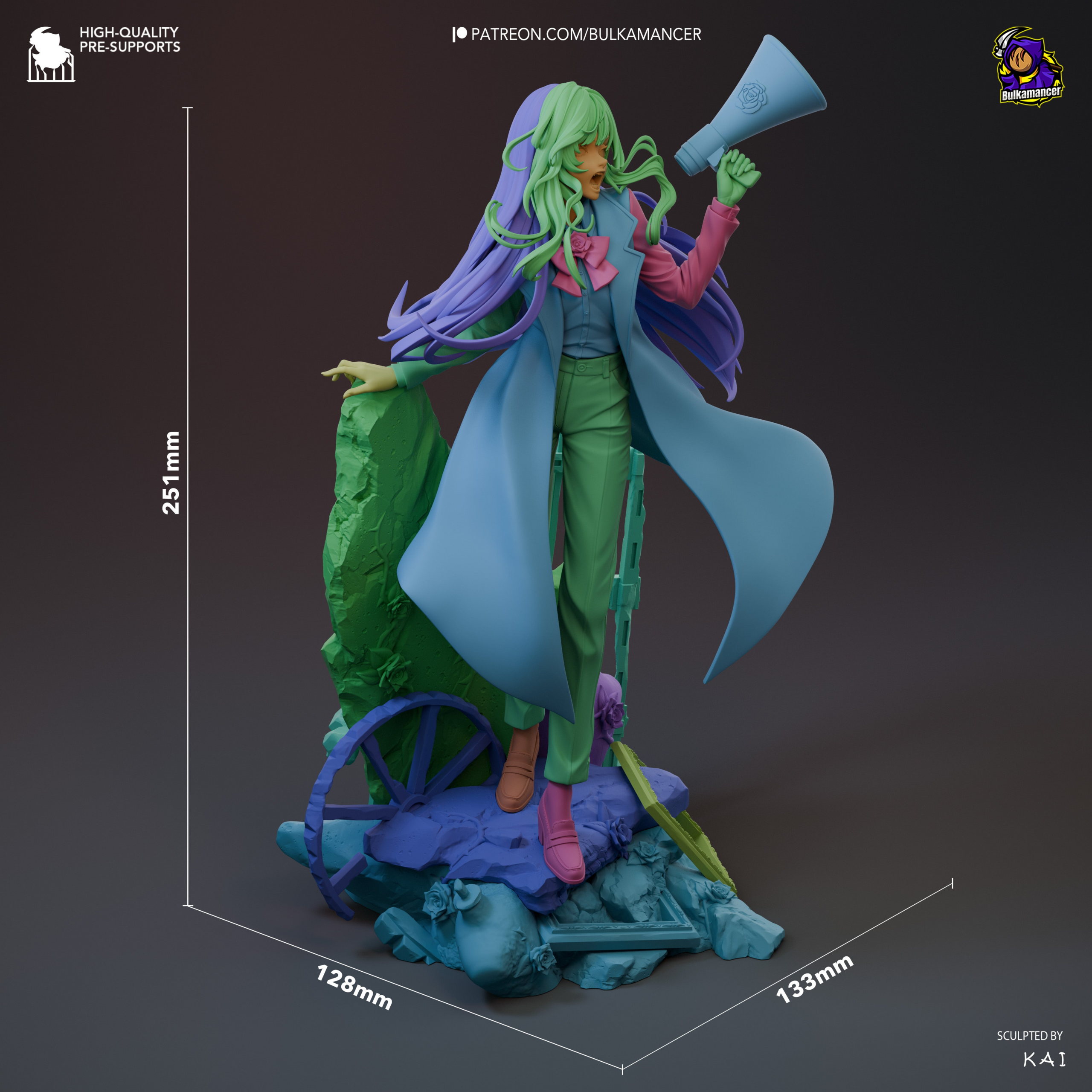 ミュージシャン Ado Ado - Japanese J-Pop Singer & “Usseewa” Icon - 1:8 Scale Figure