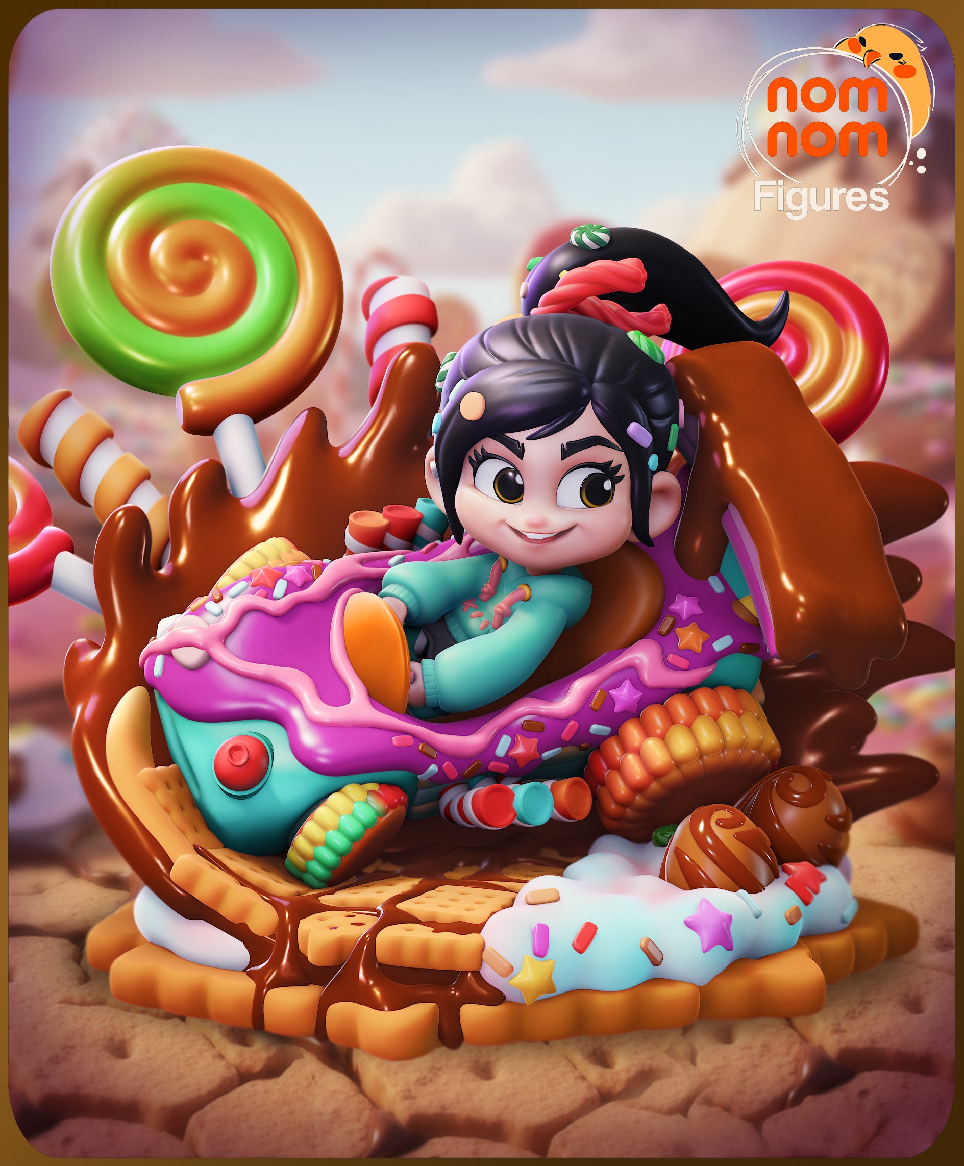 Chibi Vanellope Von Schweetz - Wreck-It Ralph Figure