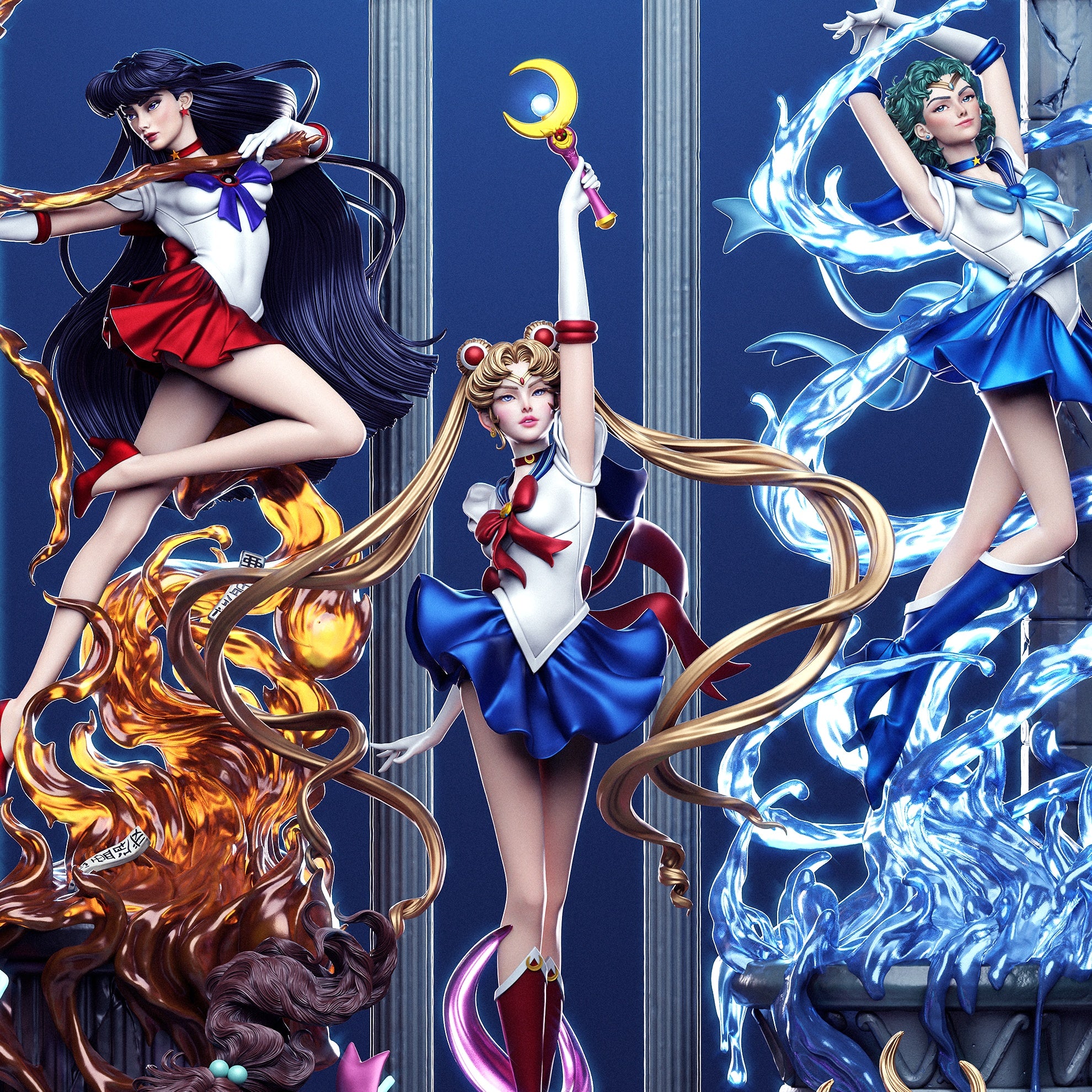 Sailor Guardians - Sailor Moon - 1:6 Scale Diorama