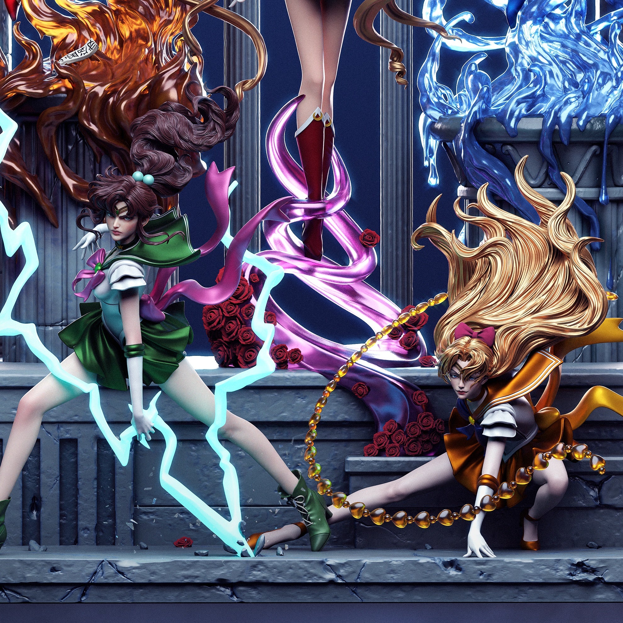 Sailor Guardians - Sailor Moon - 1:6 Scale Diorama - Image 3