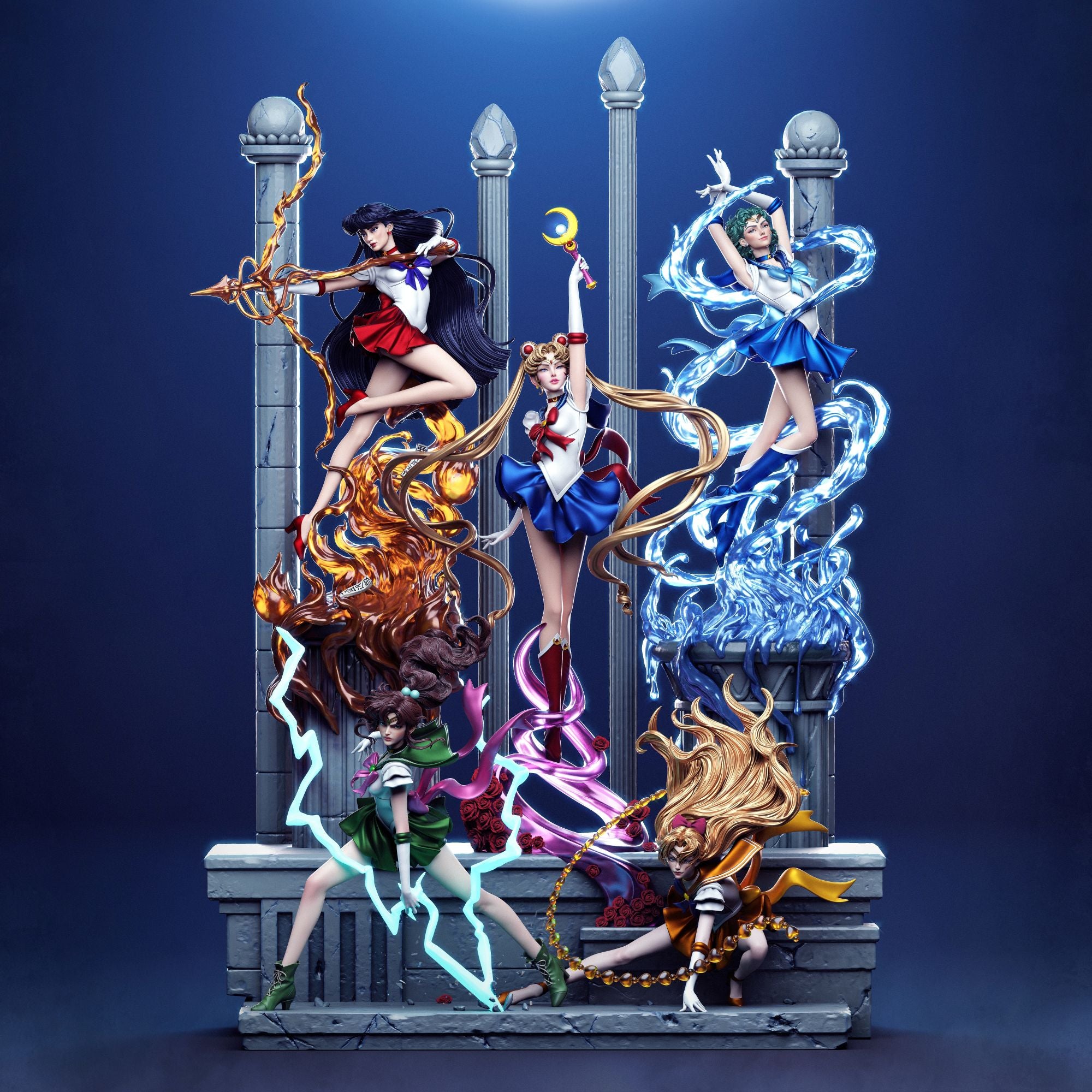 Sailor Guardians - Sailor Moon - 1:6 Scale Diorama - Image 4