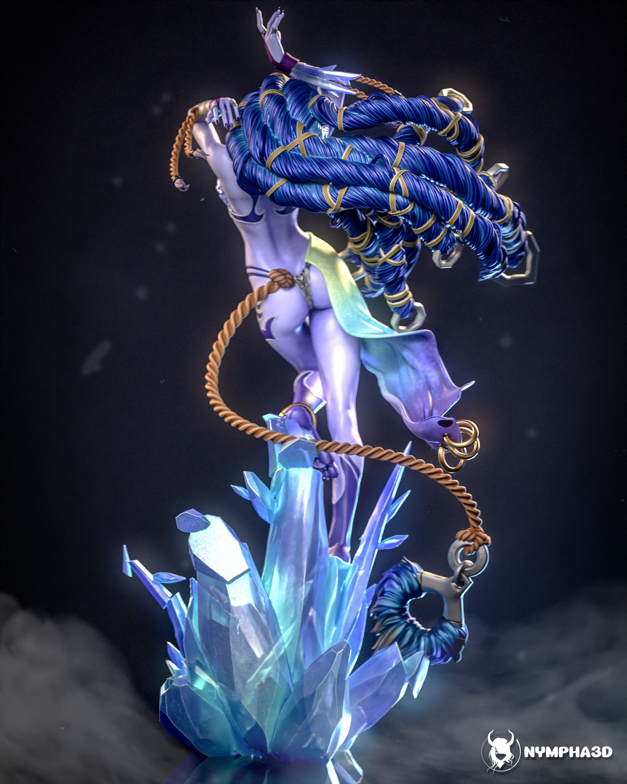 Shiva- Final Fantasy Esper (SFW/NSFW 18+ Only) - 1:6 Scale Figure & Bust - Image 3
