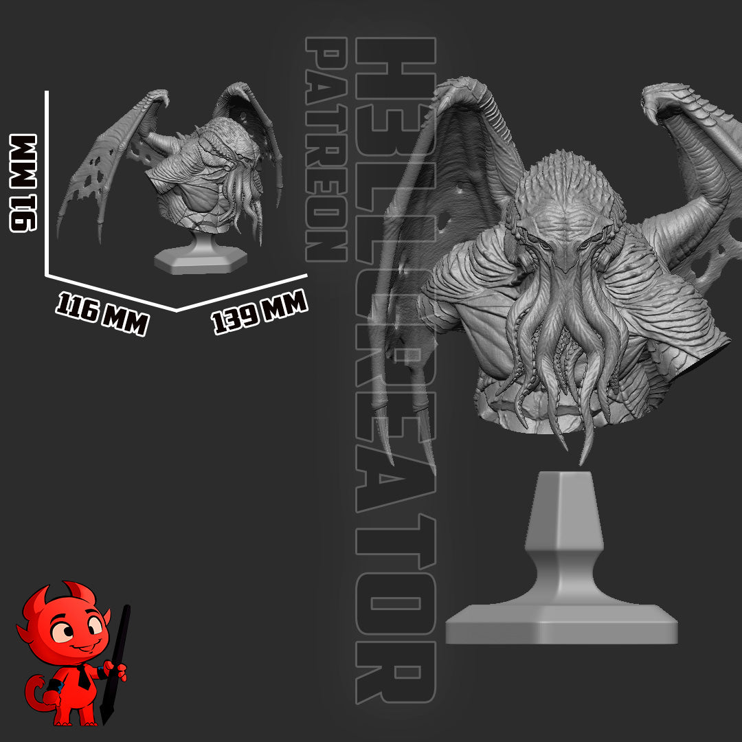 Cthulhu - Lovecraftian Horror - 1:150 Scale Figure & Bust - Image 8