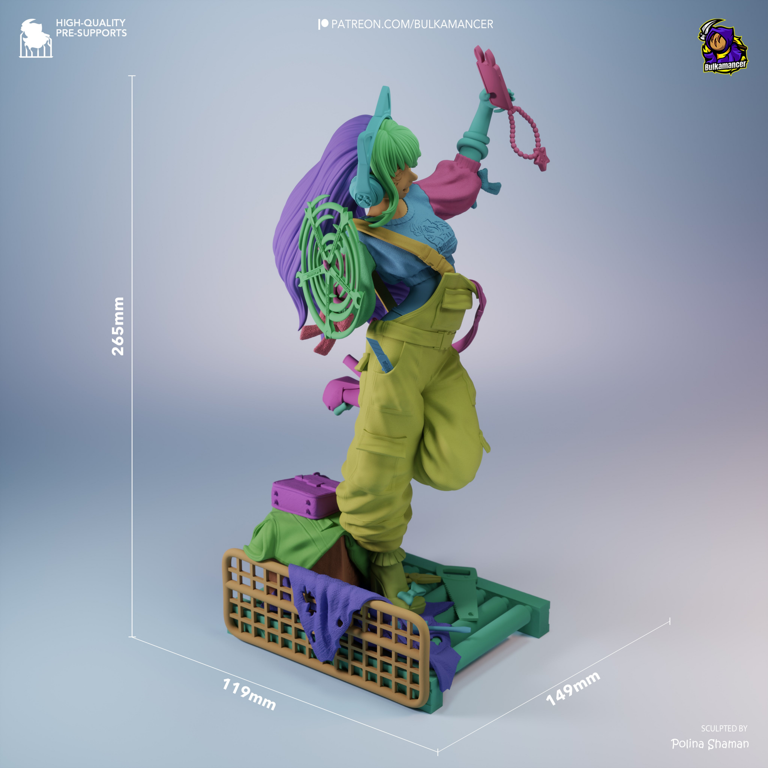 Safie the Industrial Catgirl – Unbreadable (SFW/NSFW 18+ Only) – 1:8 Scale Resin Statue - Image 6
