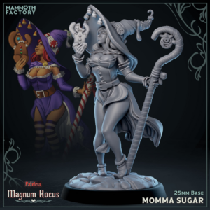 Momma Shugga - Fateless - Magnum Hocus – 3D Printed Miniature & Bust