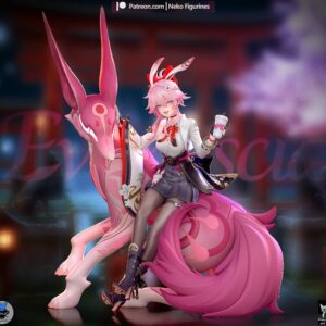 Evanescia 1:8 Scale Figure from Honkai Star Rail with her elegant fox companion