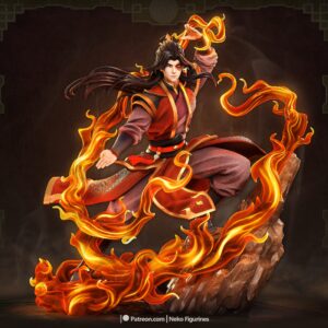 Zuko 1:7 Scale Figure performing a firebending attack from Avatar The Last Airbender