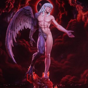 Griffith Berserk 1:6 scale figure with corrupted transformation wing and grotesque Eclipse display base