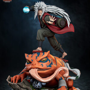 Jiraiya Naruto 1:6 scale figure standing on Gamabunta while forming a Rasengan